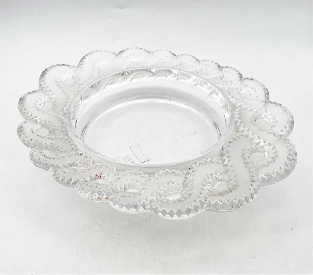 Taça Oval em Cristal Lalique