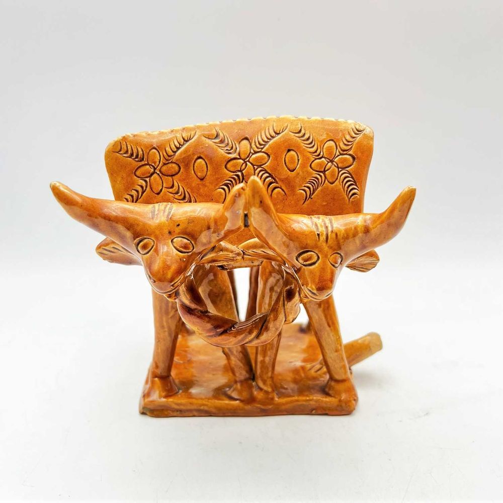 Carro de Boi em Terracota Assinado