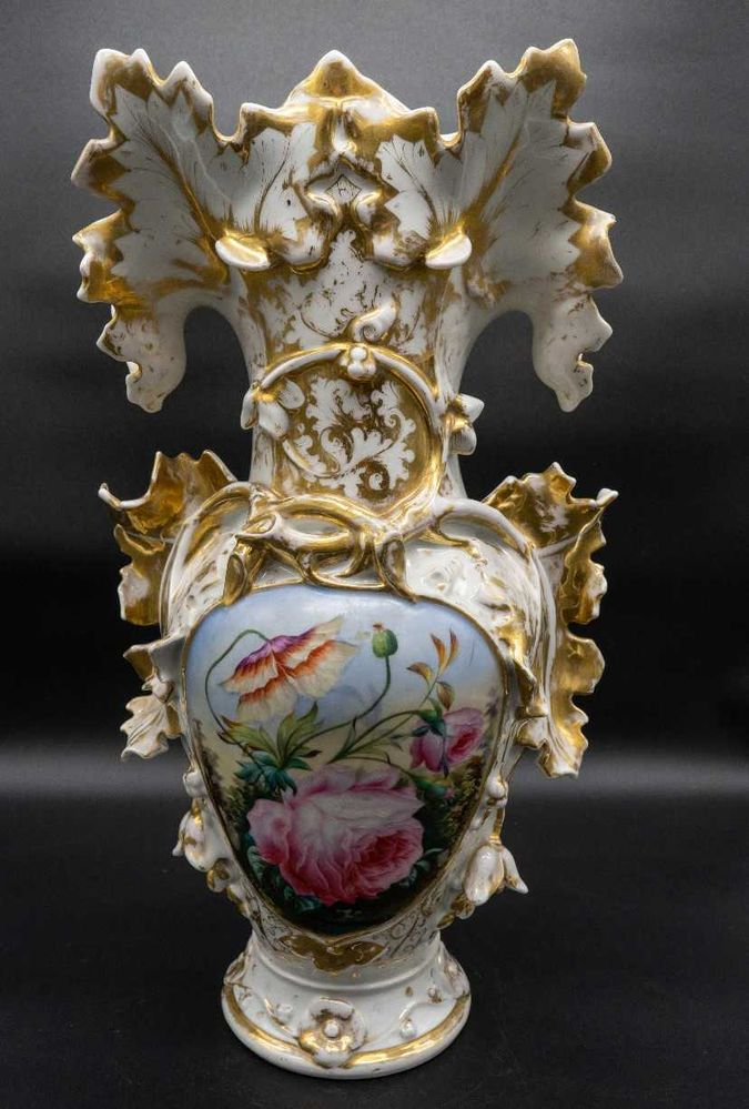 Par de jarras em porcelana Velho Paris