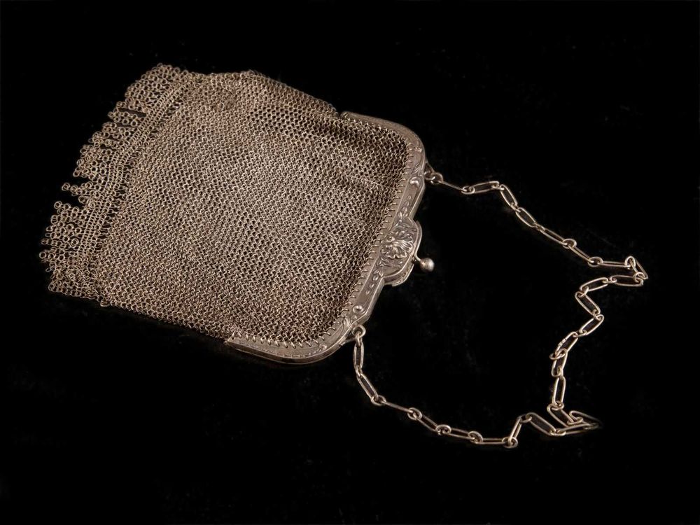 Bolsa de Senhora em Prata Portuguesa Antiga