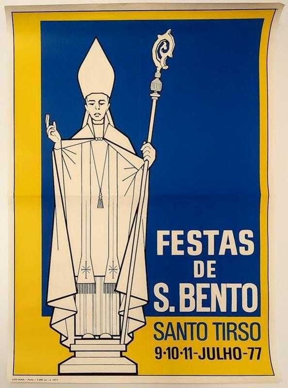 Cartaz Santo Tirso Festas de S. Bento 1977