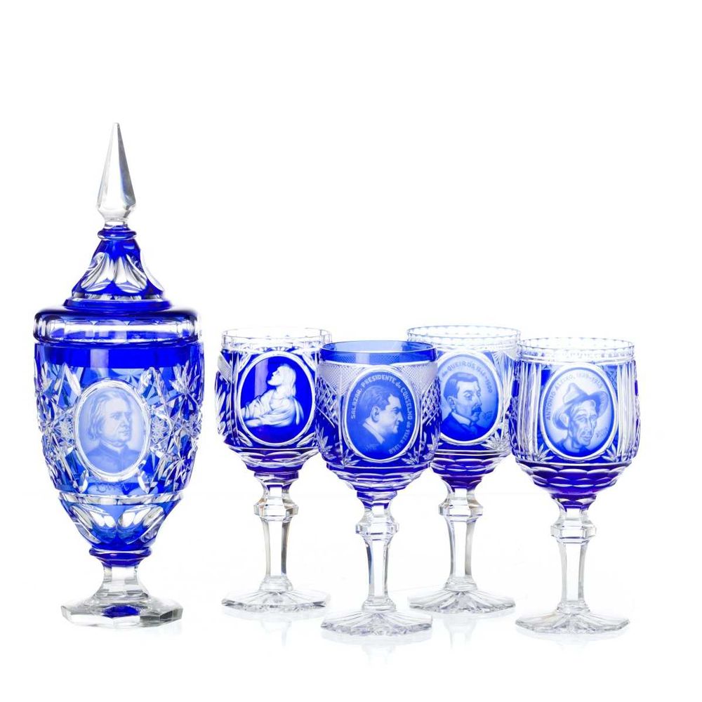 Conjunto de Peças em Cristal