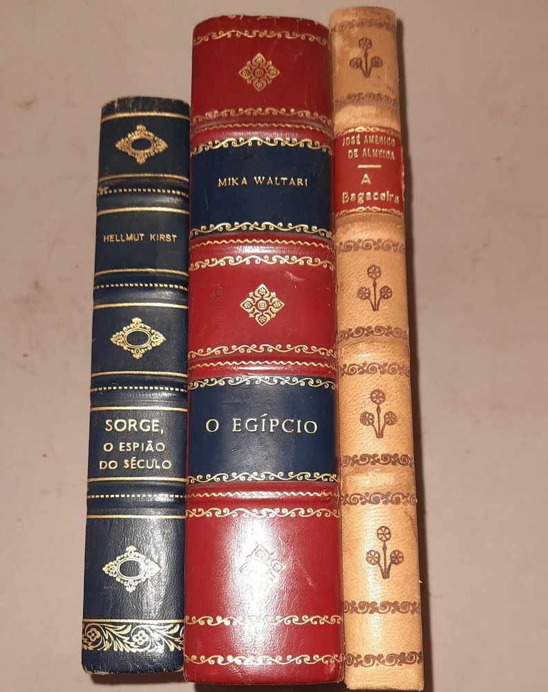 Livros: "A Bagaceira"; "O Egipcio"; "Sorge o Espião do Século"